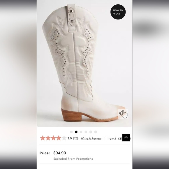 Torrid Studded Knee Boot - Size 8.5WW - Picture 10 of 12